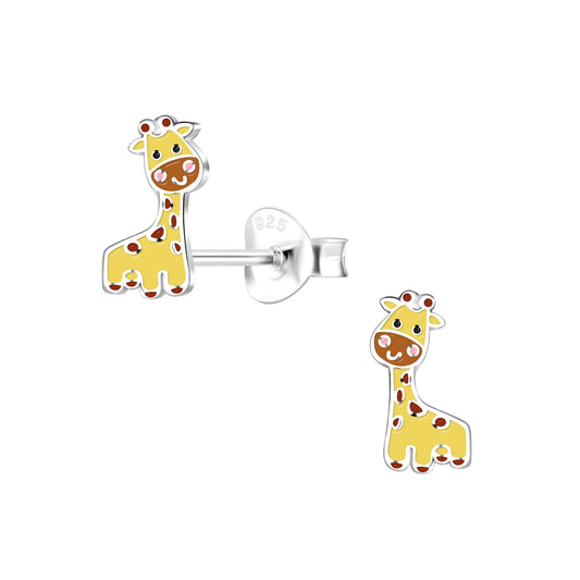 Kinder Ohrringe Giraffen aus 925 Silber