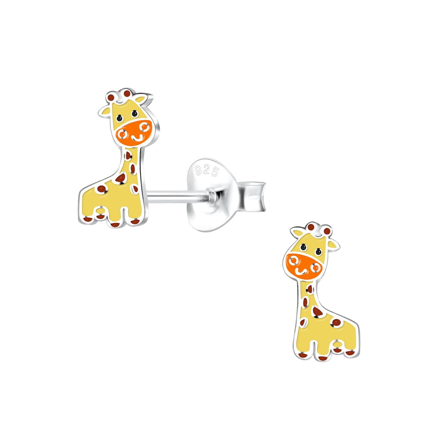 Kinder Ohrringe Giraffen aus 925 Silber