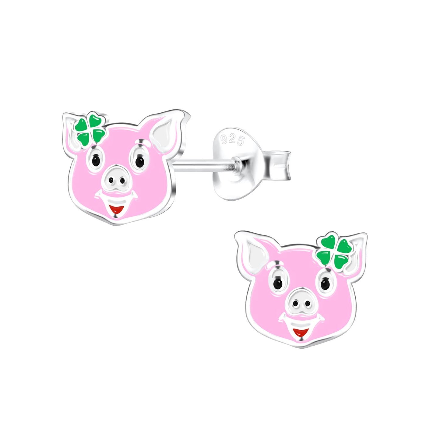 Kinder Ohrringe Schweine aus 925 Silber
