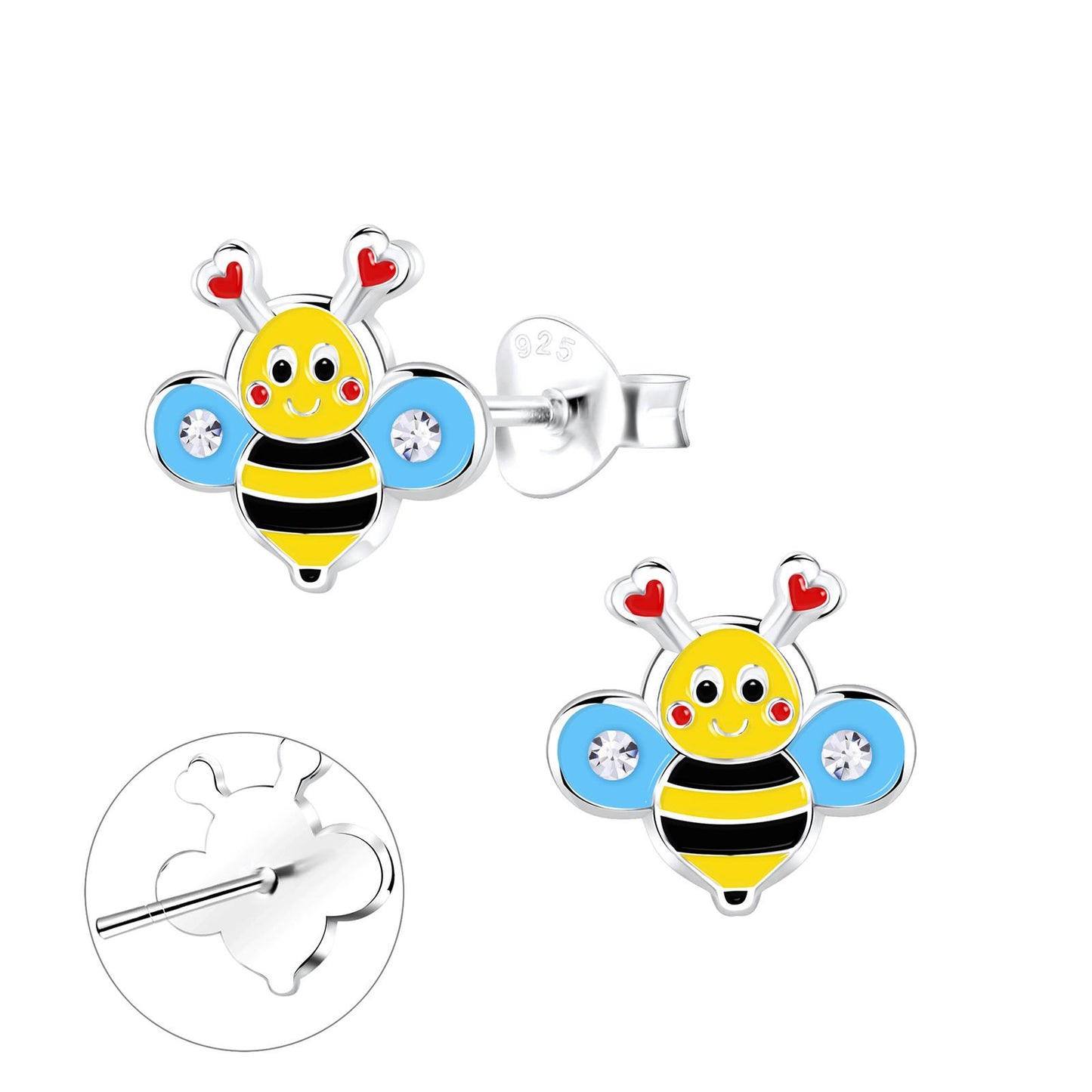Kinder Ohrringe Bienen aus 925 Silber