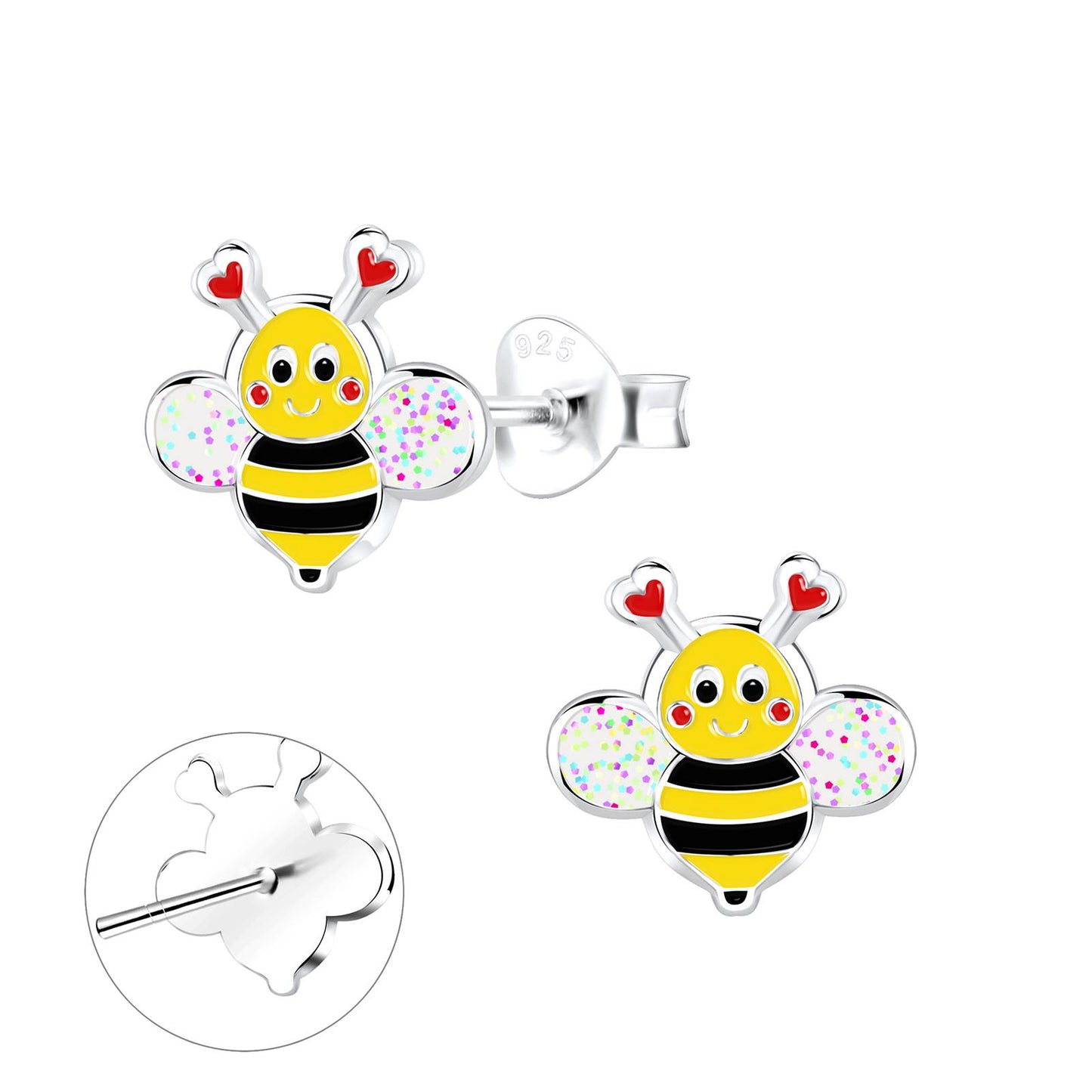 Kinder Ohrringe Bienen aus 925 Silber