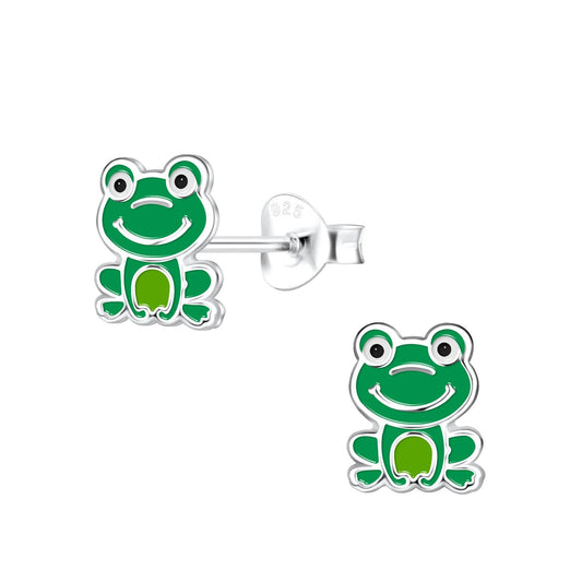 Kinder Ohrringe Frosch aus 925 Silber