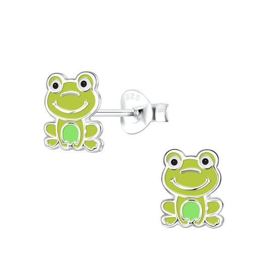 Kinder Ohrringe Frosch aus 925 Silber