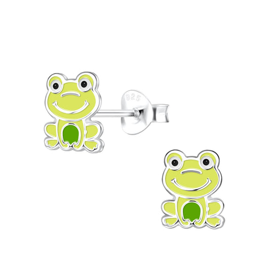 Kinder Ohrringe Frosch aus 925 Silber
