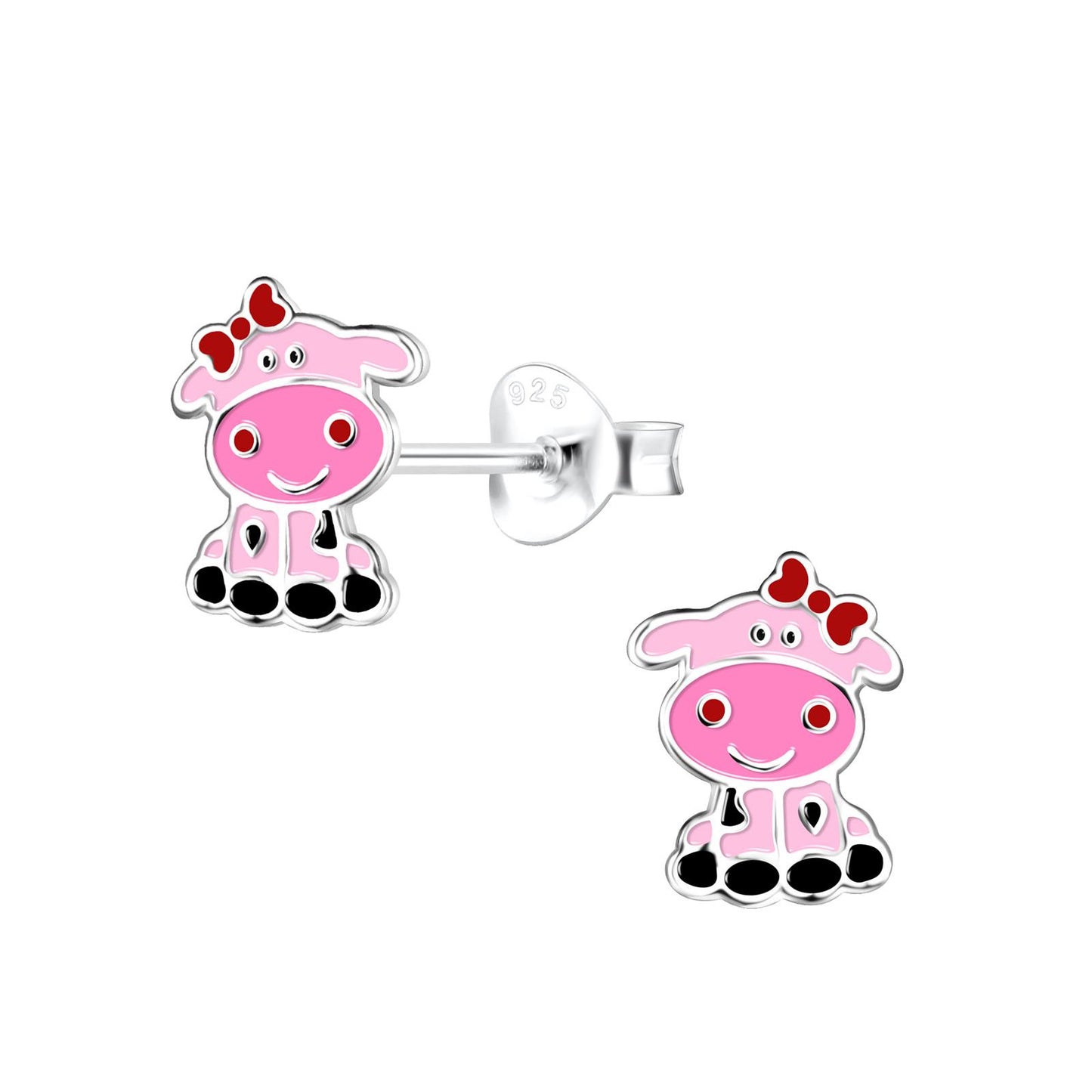 Kinder Ohrringe Kuh aus 925 Silber