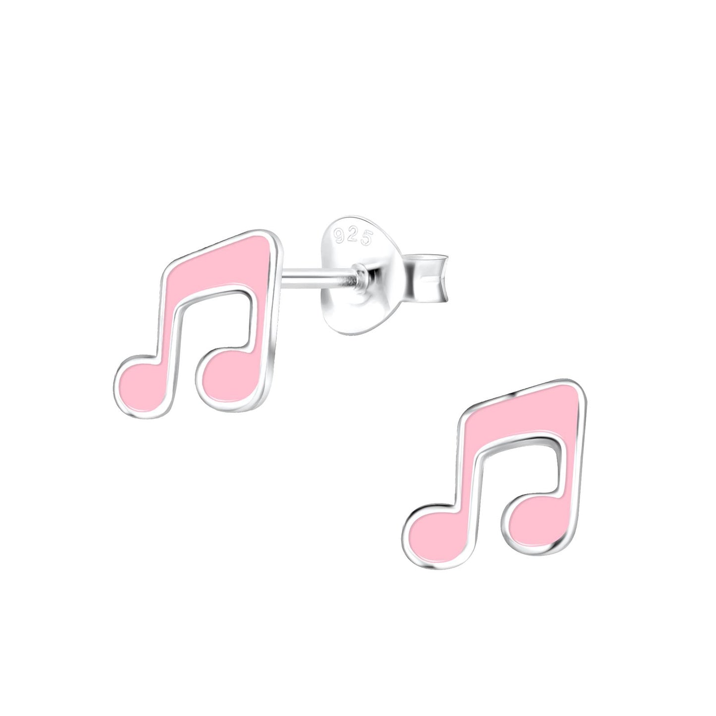 Kinder Ohrringe Musiknoten aus 925 Silber