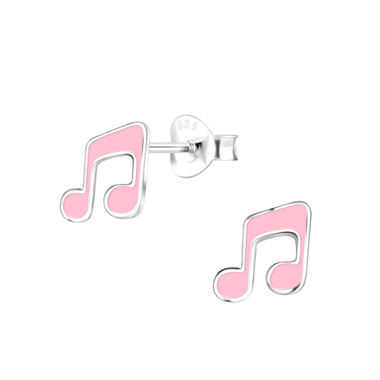 Kinder Ohrringe Musiknoten aus 925 Silber