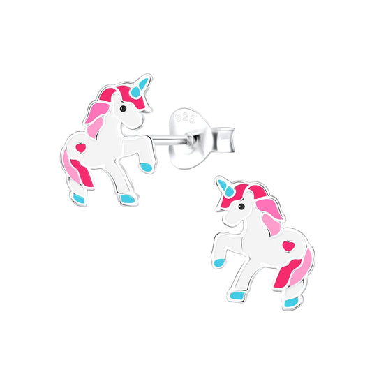 Girls' Unicorn Earrings made of 925 Silver