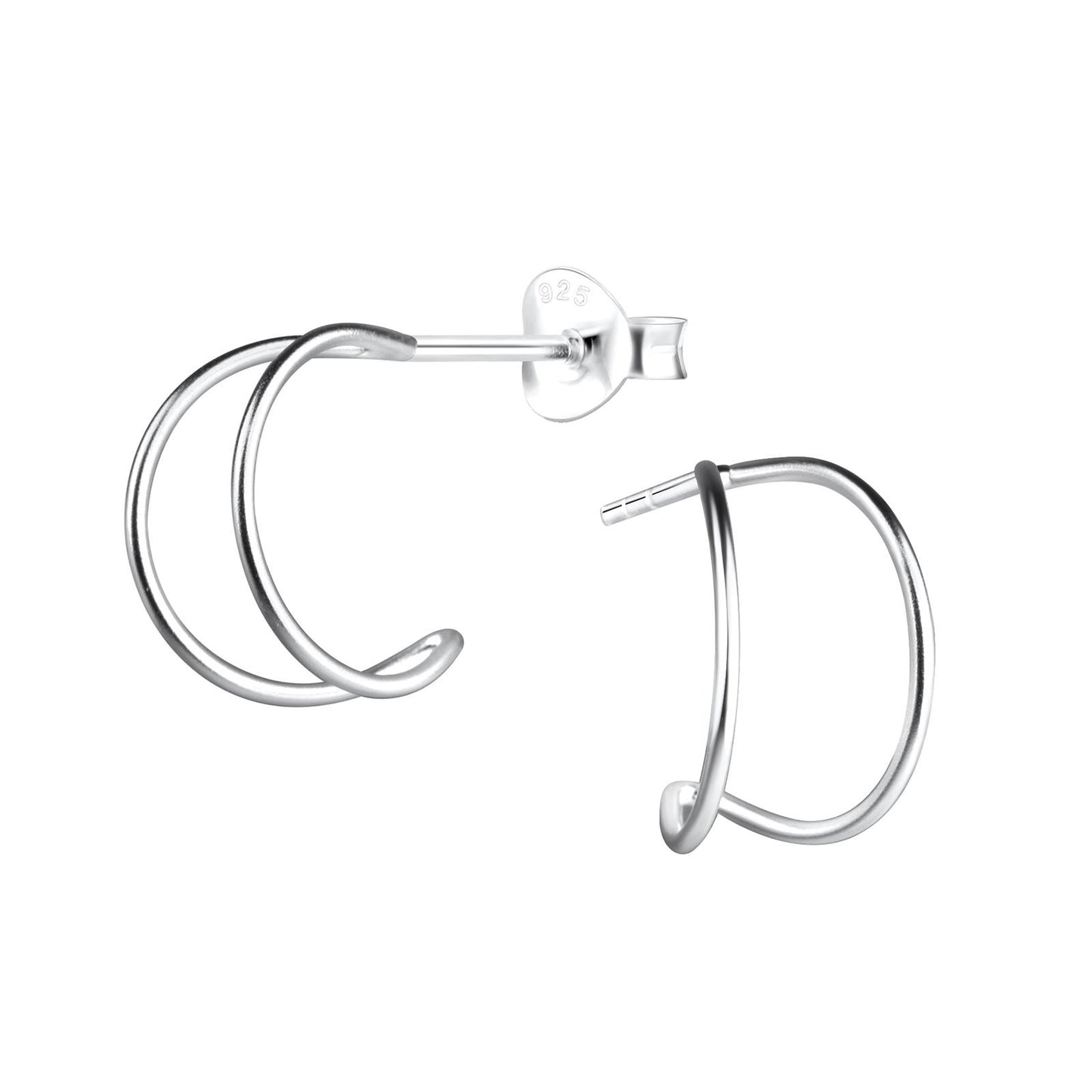 Kinder Creolen Halbcreolen aus 925 Silber