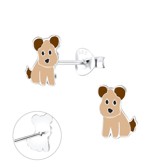 Kinder Ohrringe Hunde aus 925 Silber
