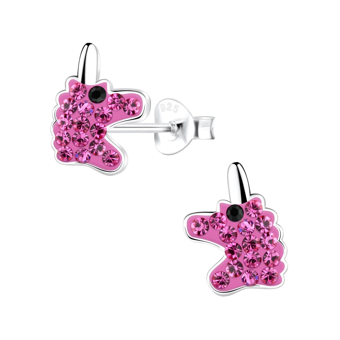 Girls' Unicorn Earrings made of 925 Silver