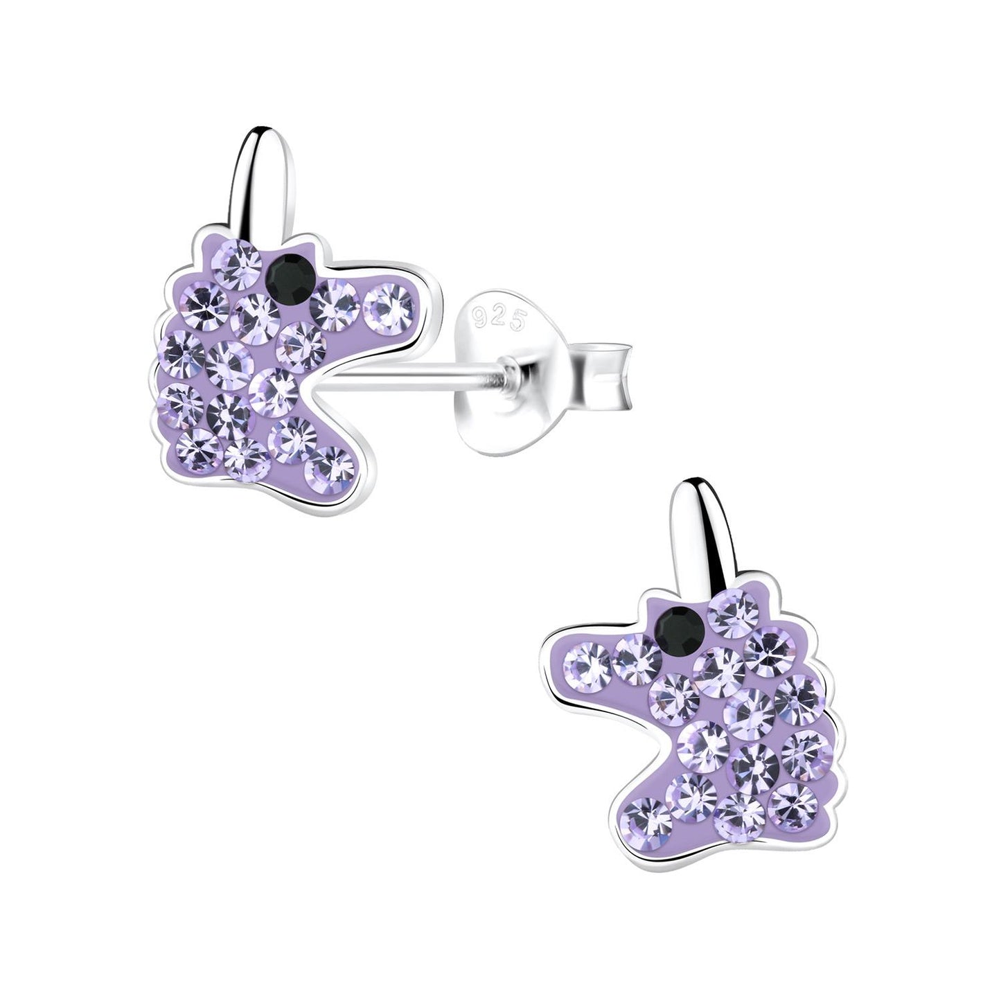 Girls' Unicorn Earrings made of 925 Silver
