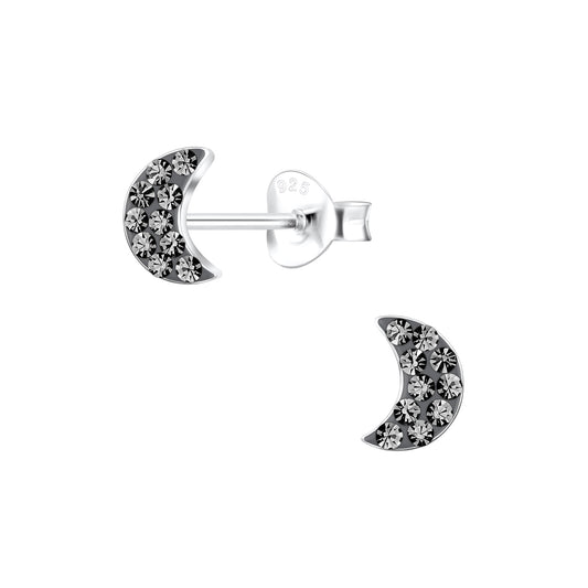 Kinder Ohrringe Mond aus 925 Silber