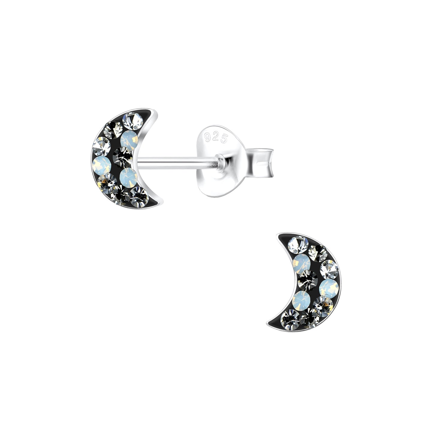 Kinder Ohrringe Mond aus 925 Silber