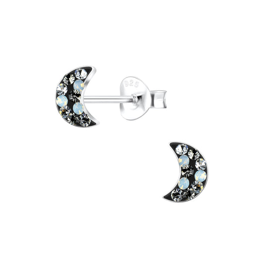 Kinder Ohrringe Mond aus 925 Silber