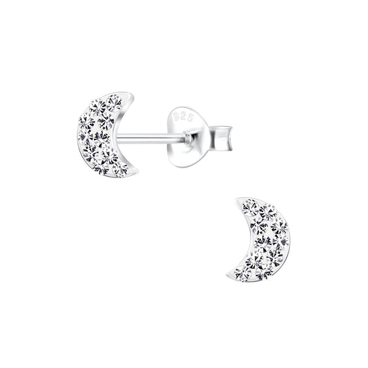 Kinder Ohrringe Mond aus 925 Silber