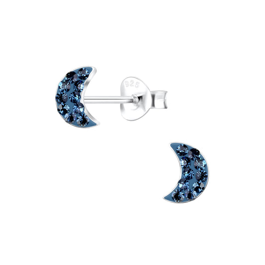 Kinder Ohrringe Mond aus 925 Silber