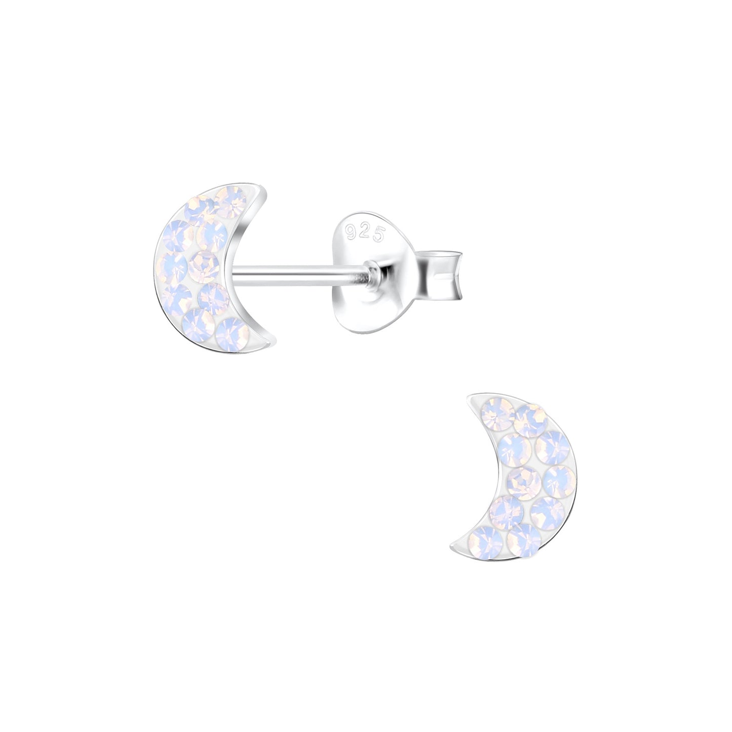 Kinder Ohrringe Mond aus 925 Silber