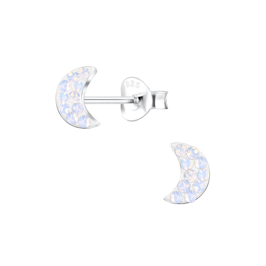 Kinder Ohrringe Mond aus 925 Silber