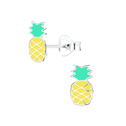 Kinder Ohrringe Ananas aus 925 Silber
