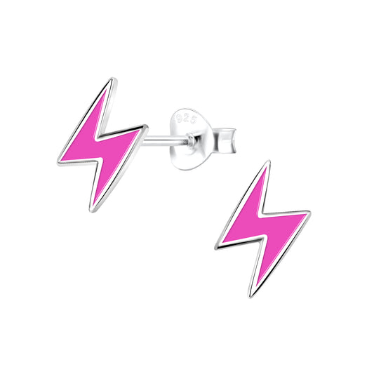 Kinder Ohrringe Blitz aus 925 Silber