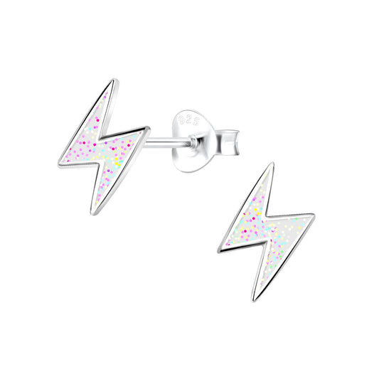 Kinder Ohrringe Blitz aus 925 Silber