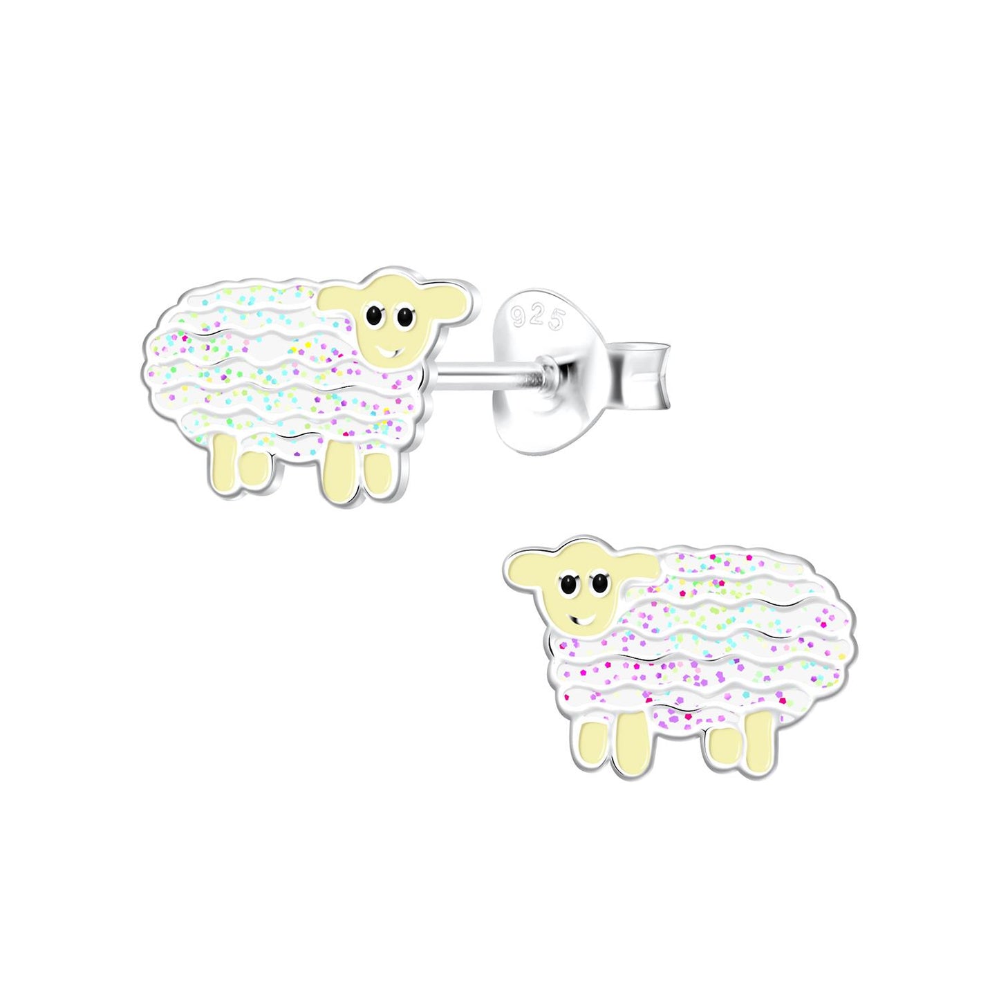 Kinder Ohrringe Schaf aus 925 Silber