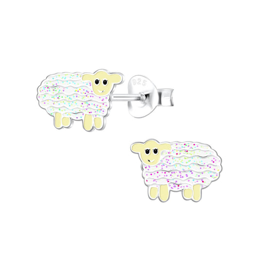 Kinder Ohrringe Schaf aus 925 Silber