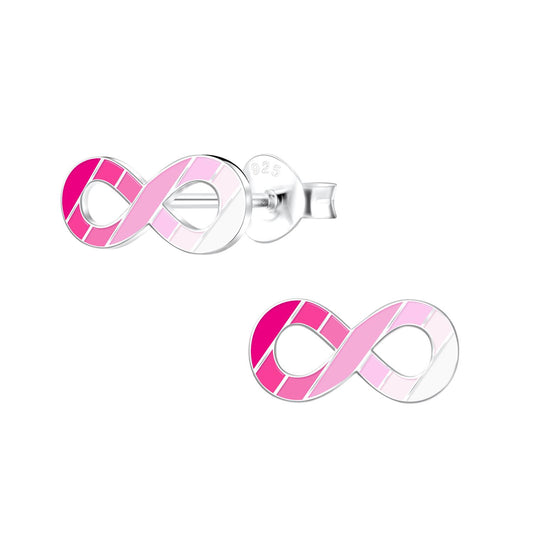 Kinder Ohrringe Infinity aus 925 Silber