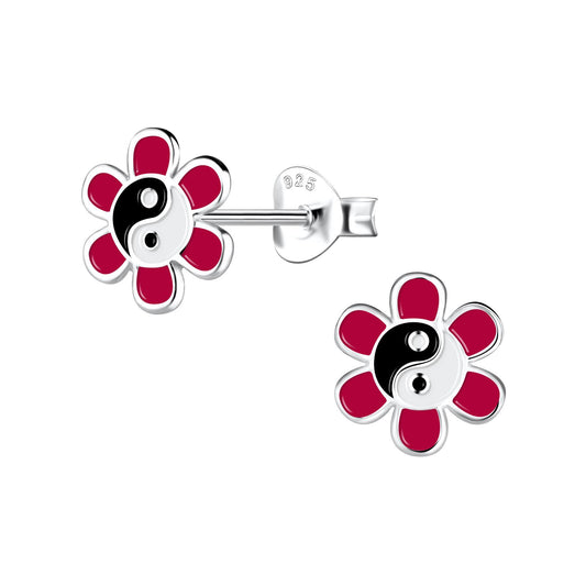 Mädchen Ohrringe Blumen aus 925 Silber