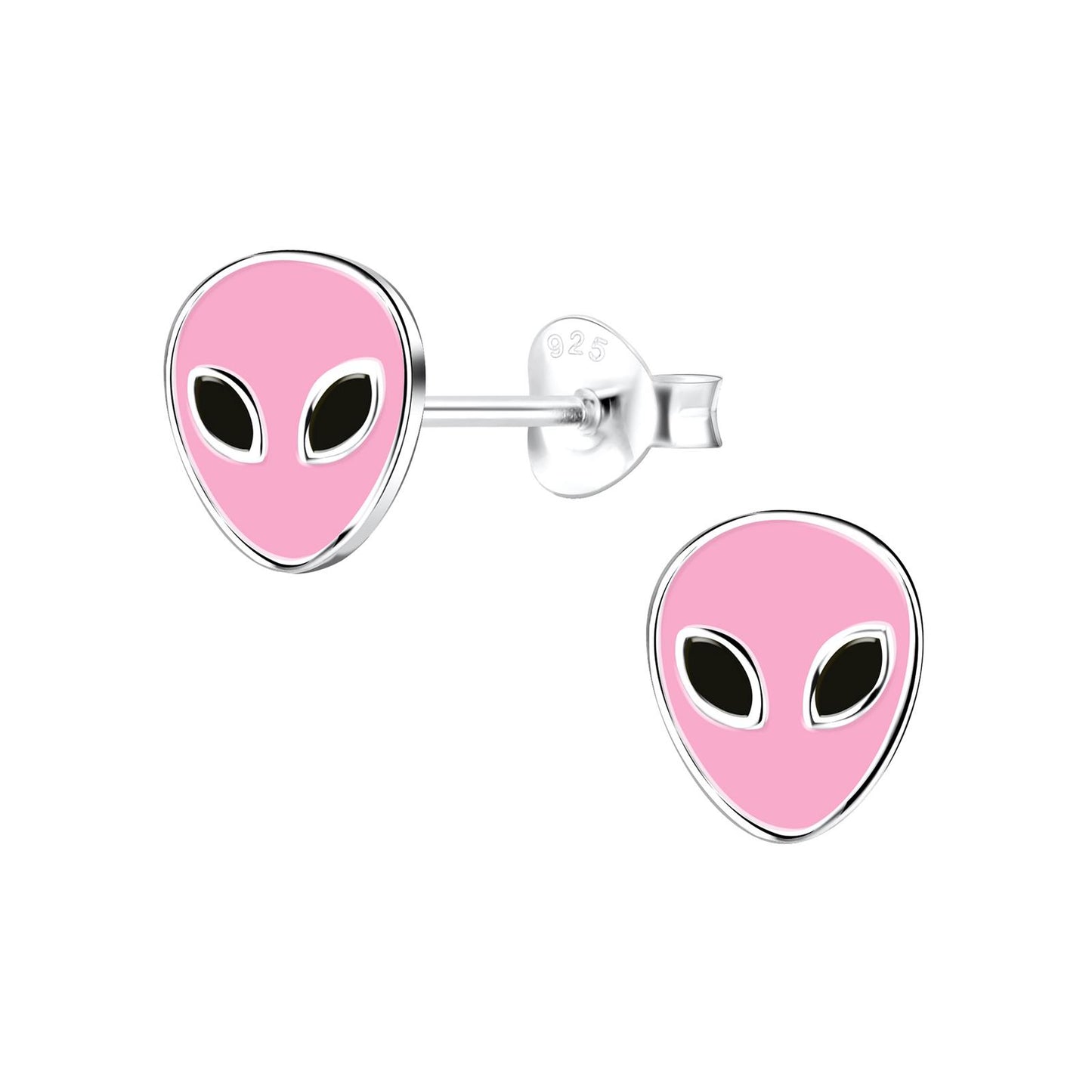 Kinder Ohrringe Alien aus 925 Silber
