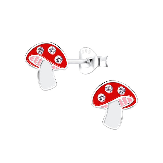 Kinder Ohrringe Pilz aus 925 Silber