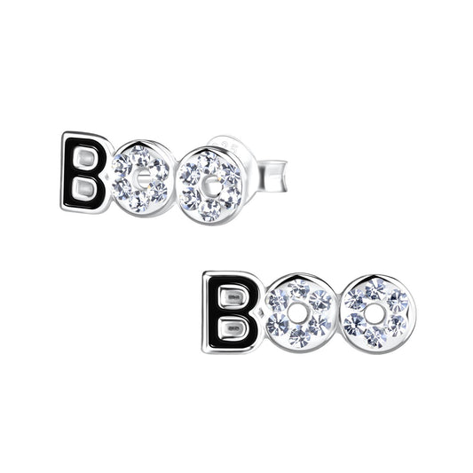 Kinderoorbellen Boo, gemaakt van 925 zilver.