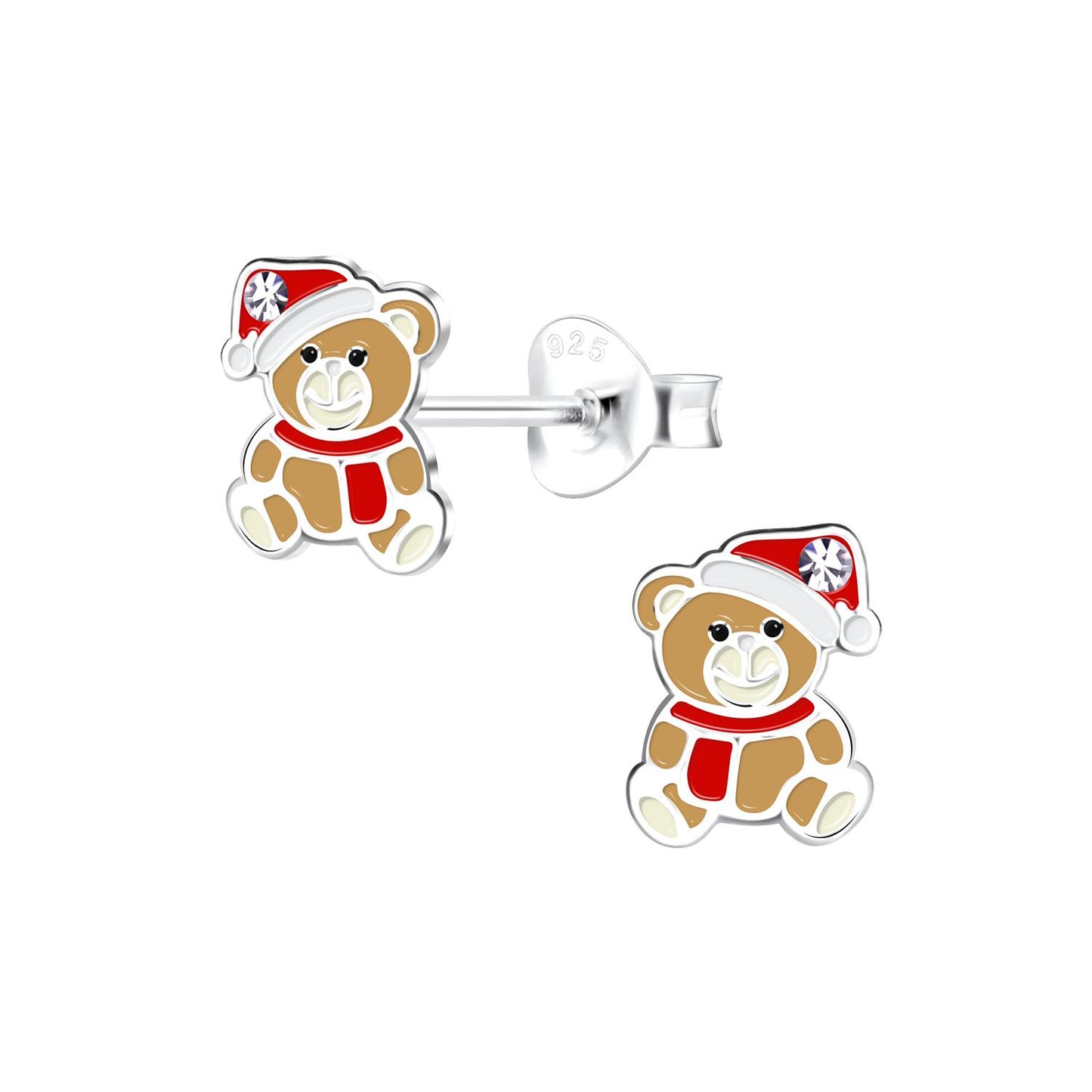 Kinder Ohrringe Eisbär aus 925 Silber