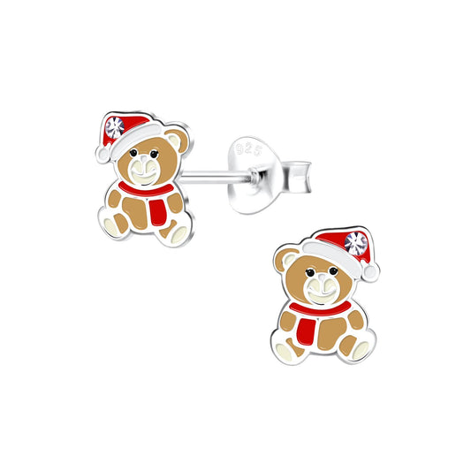 Kinder Ohrringe Eisbär aus 925 Silber