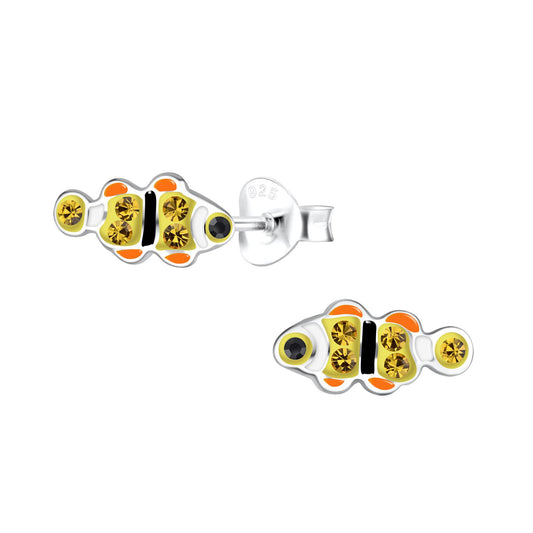 Kinder Ohrringe Fisch aus 925 Silber