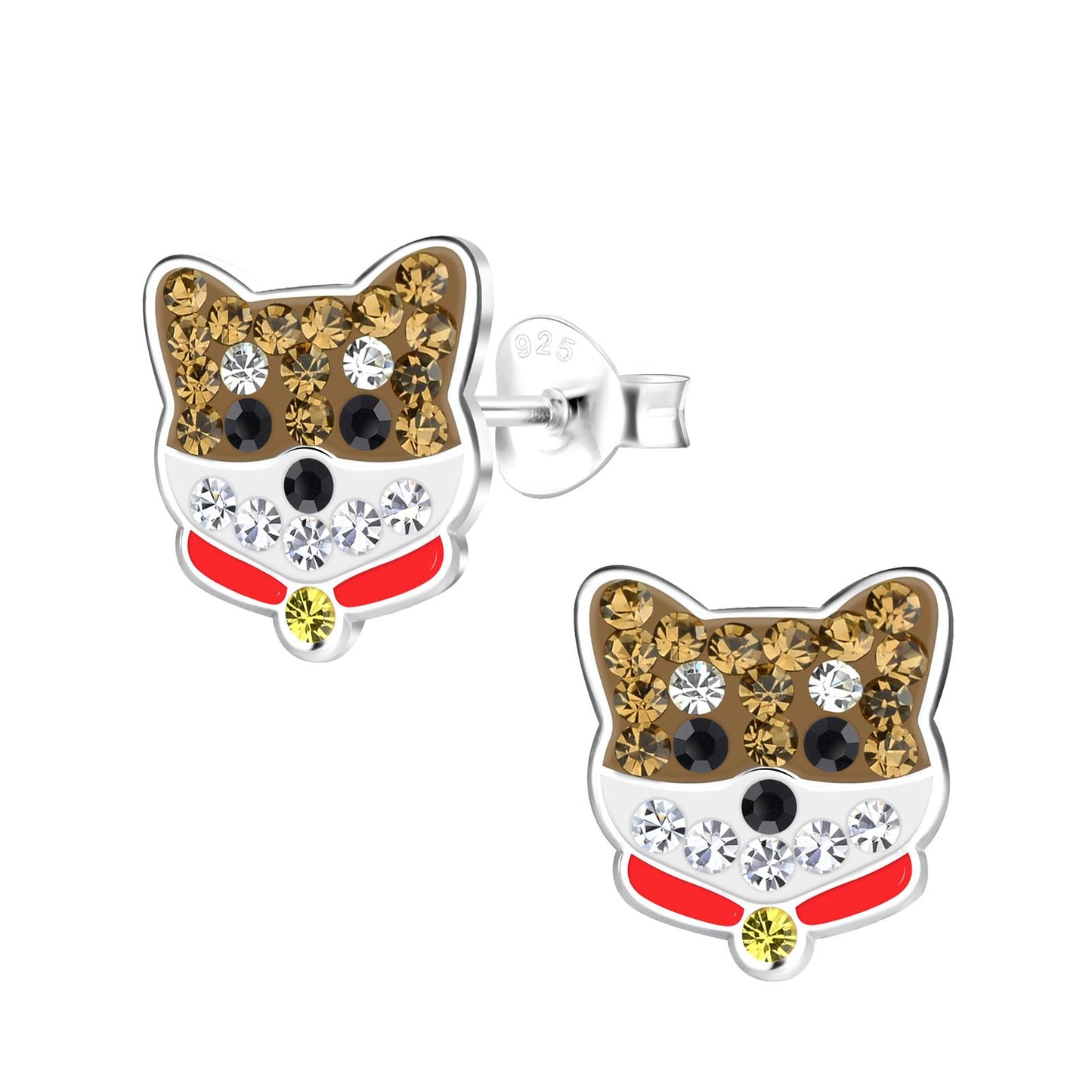 Kinder Ohrringe Hunde aus 925 Silber