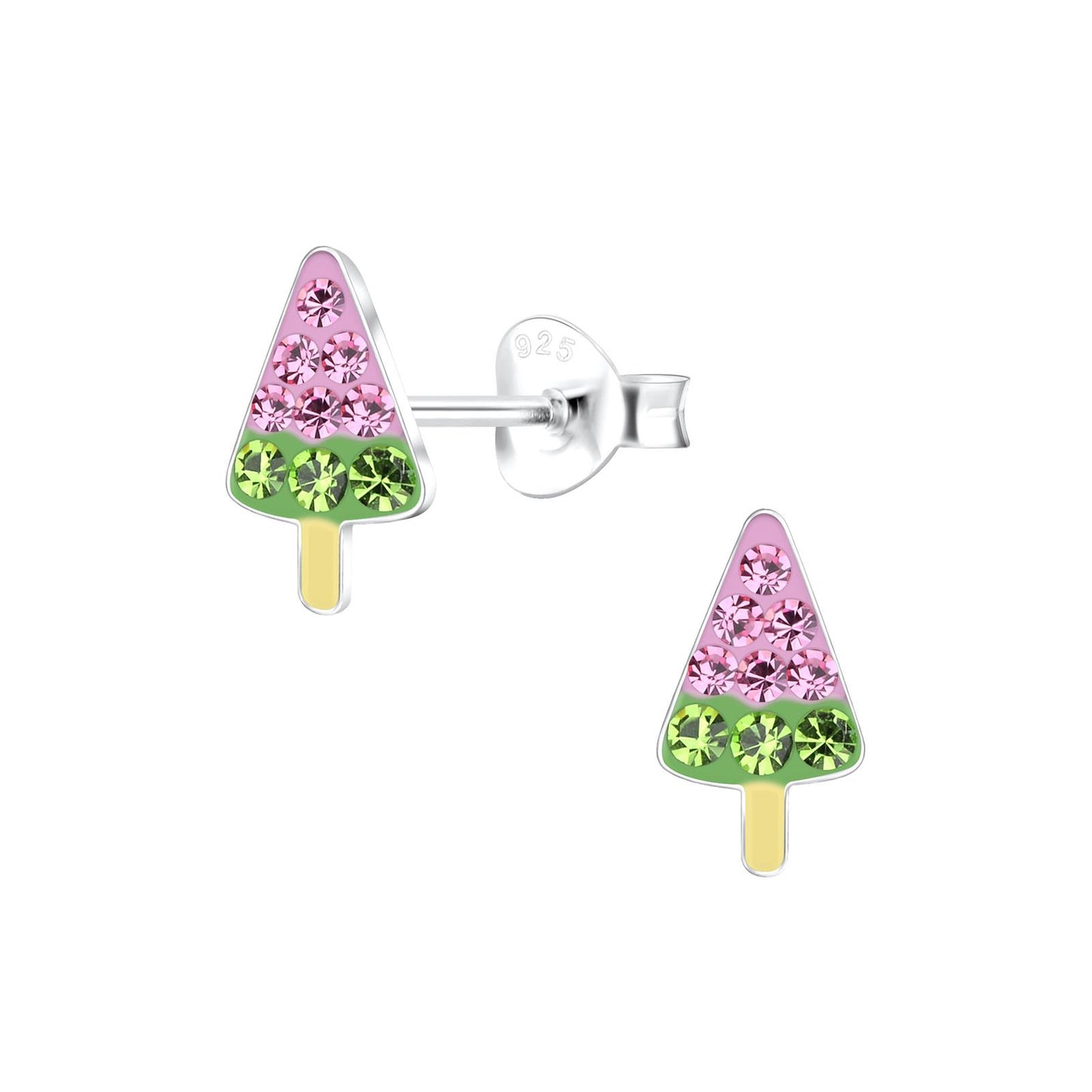 Kinder Ohrringe Eis aus 925 Silber