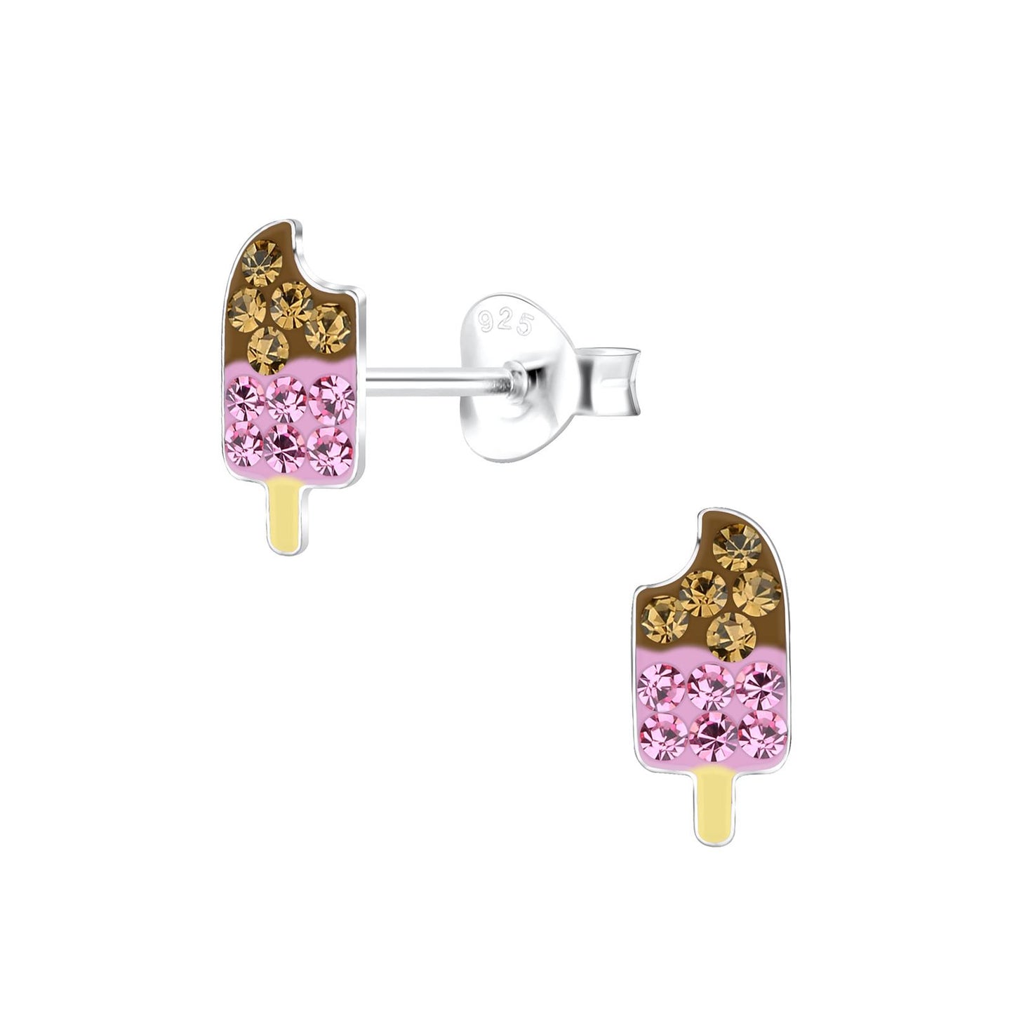 Kinder Ohrringe Eis aus 925 Silber