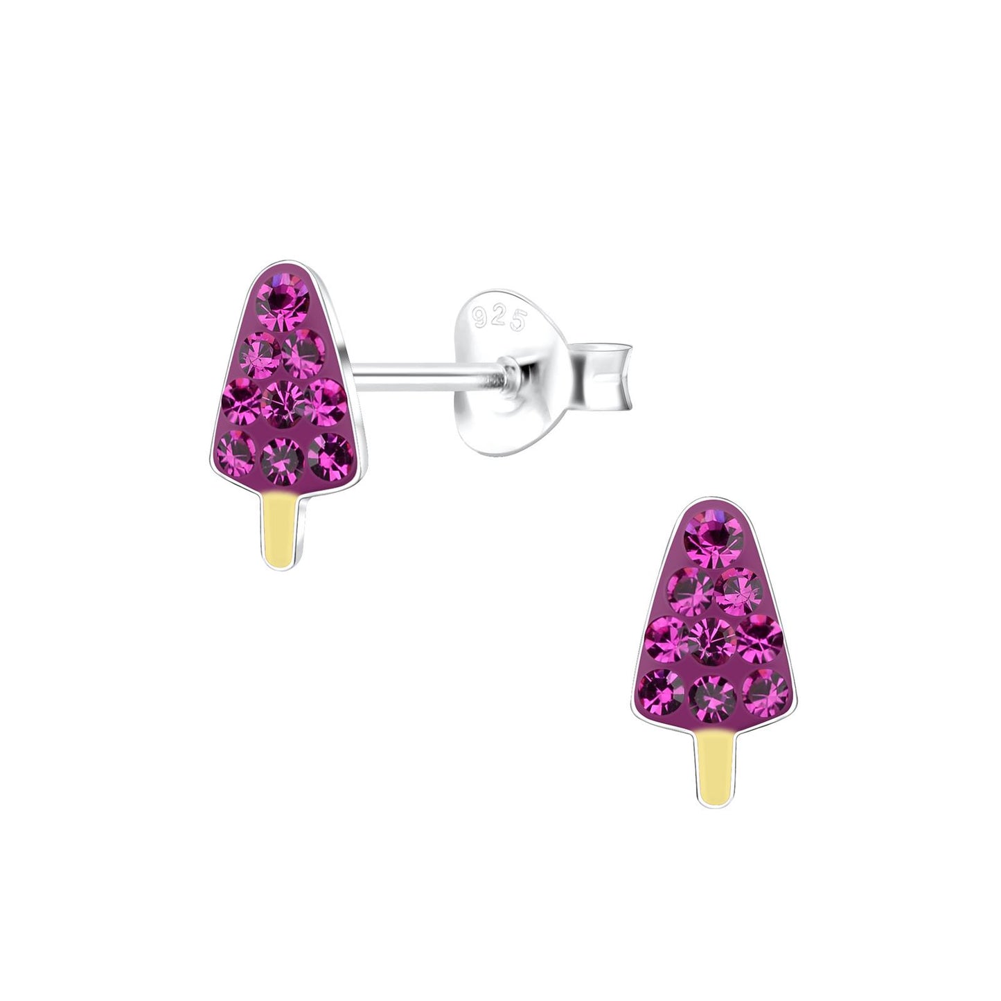 Kinder Ohrringe Eis aus 925 Silber