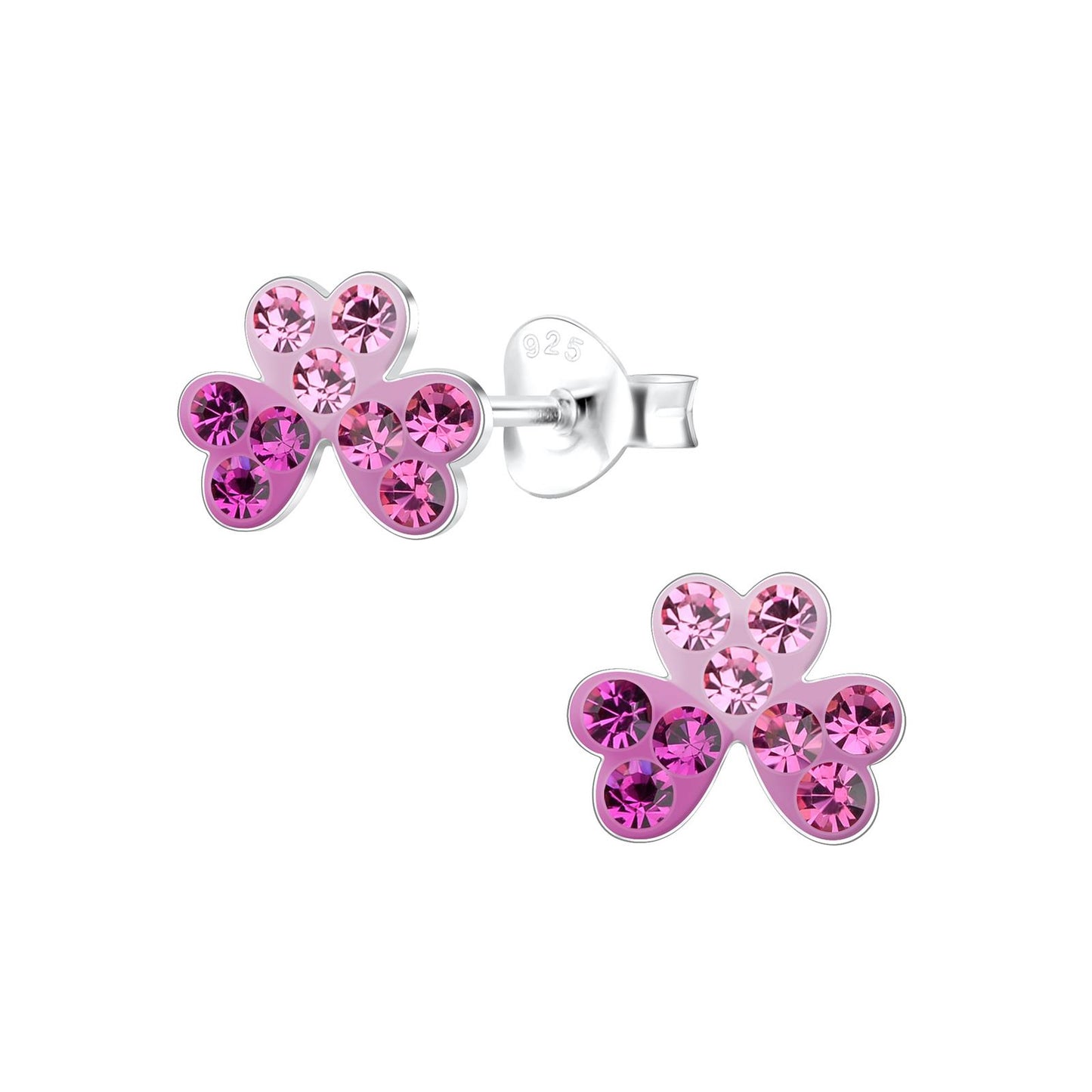 Mädchen Ohrringe Herzchen aus 925 Silber