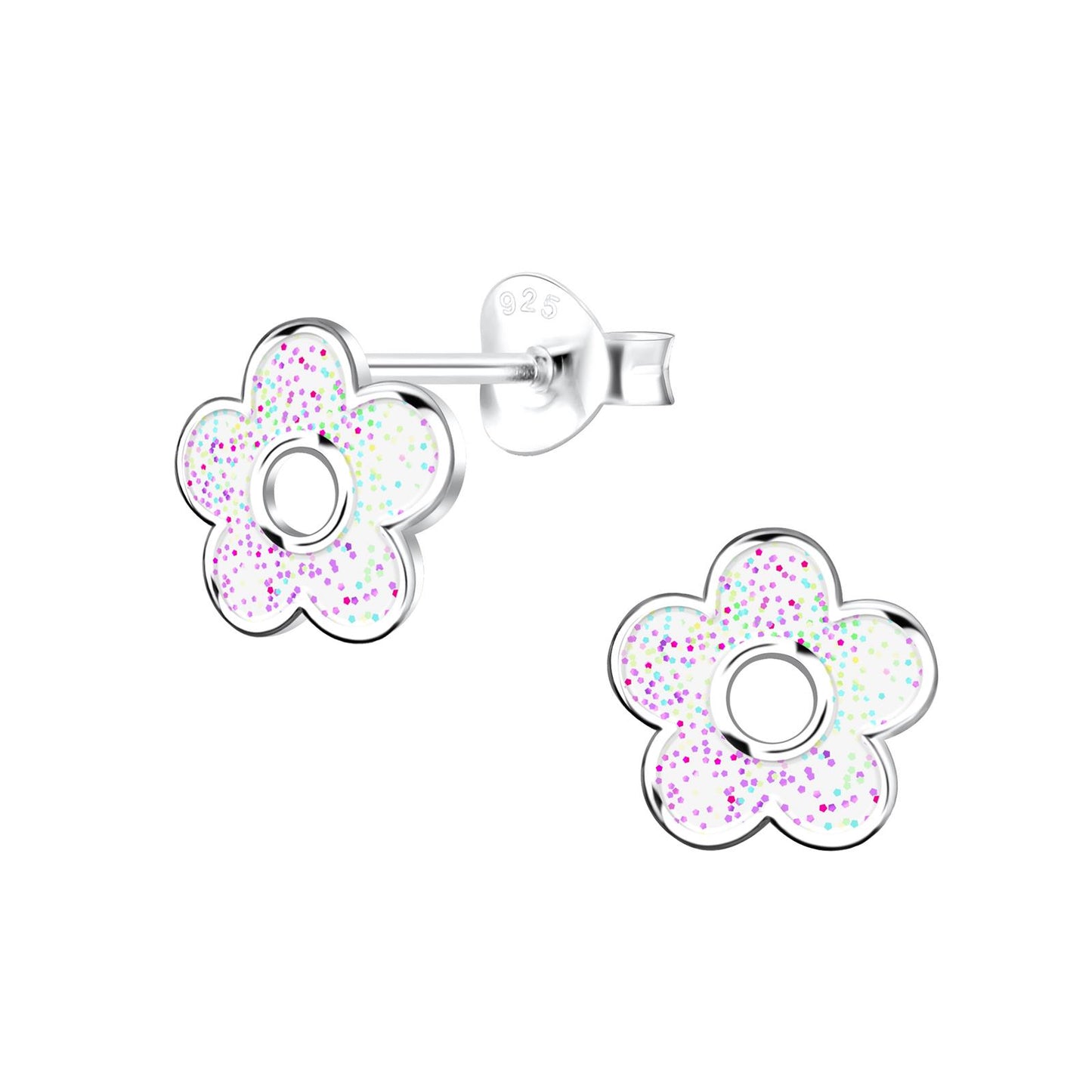 Mädchen Ohrringe Blumen aus 925 Silber
