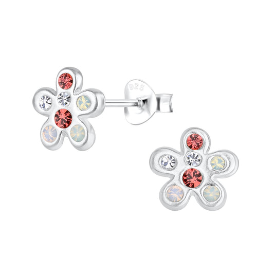 Mädchen Ohrringe Blumen aus 925 Silber