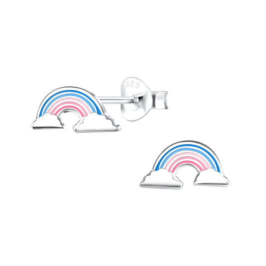 Kinder Ohrringe Regenbogen aus 925 Silber