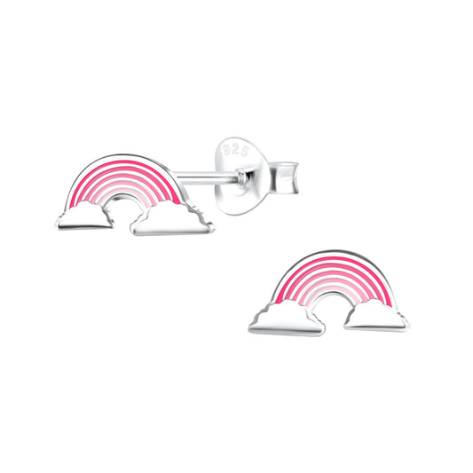 Kinder Ohrringe Regenbogen aus 925 Silber