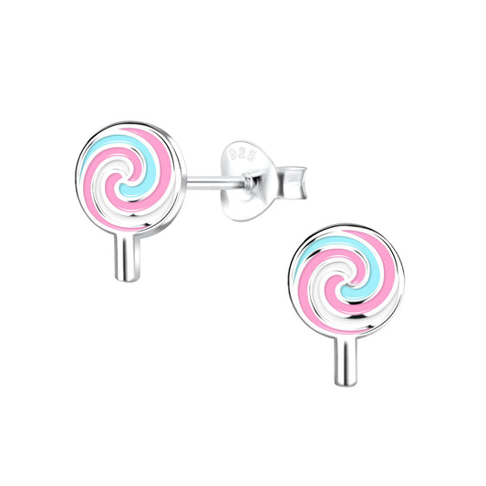 Kinder Ohrringe Lollipop aus 925 Silber