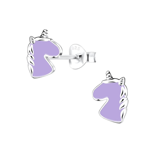 Girls' Unicorn Earrings made of 925 Silver