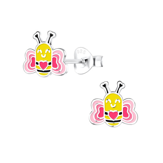 Kinder Ohrringe Bienen aus 925 Silber