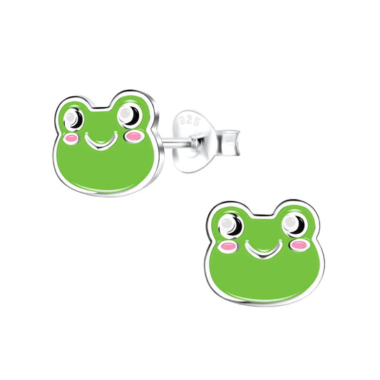 Kinder Ohrringe Frosch aus 925 Silber
