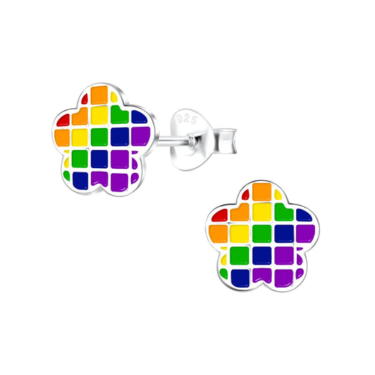 Mädchen Ohrringe Blumen aus 925 Silber